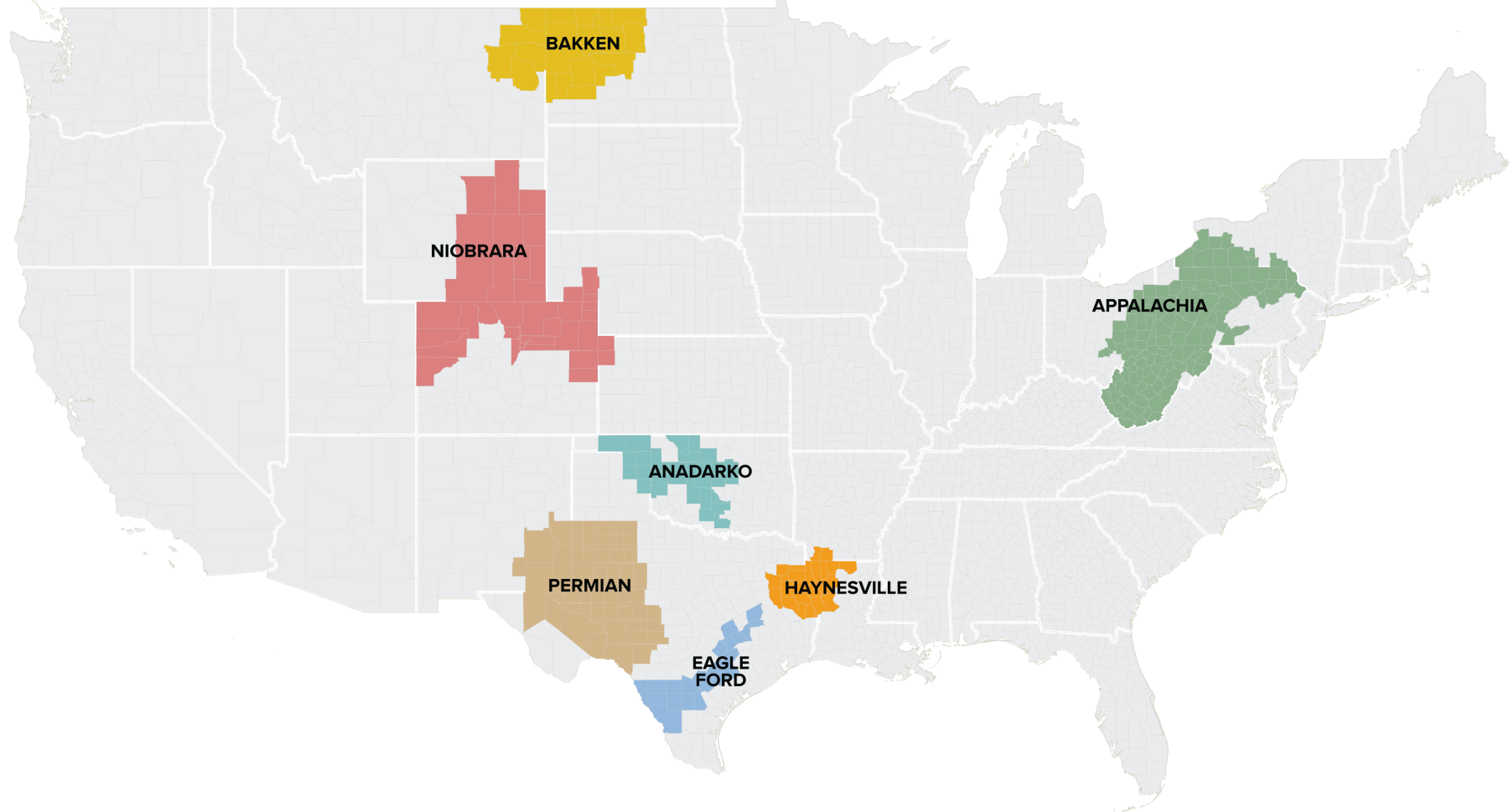 Focus areas map